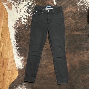 7 For All Mankind Women's Black Skinny Jeans